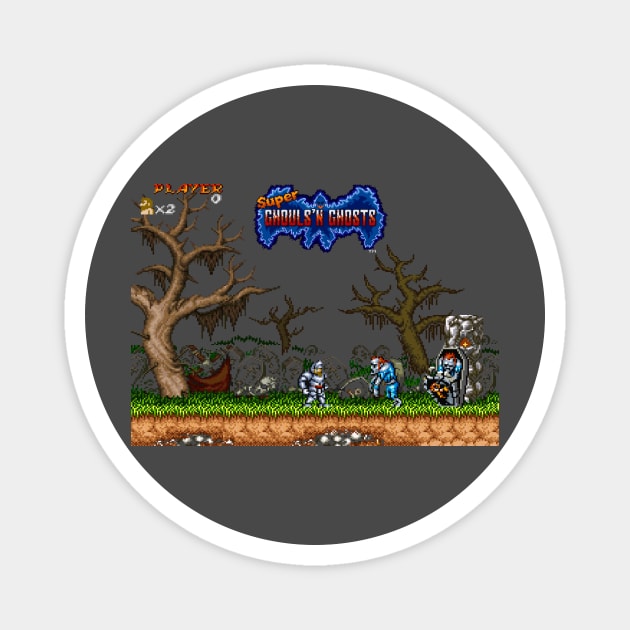 Super Ghouls & Ghosts video game fan Magnet by JSnipe